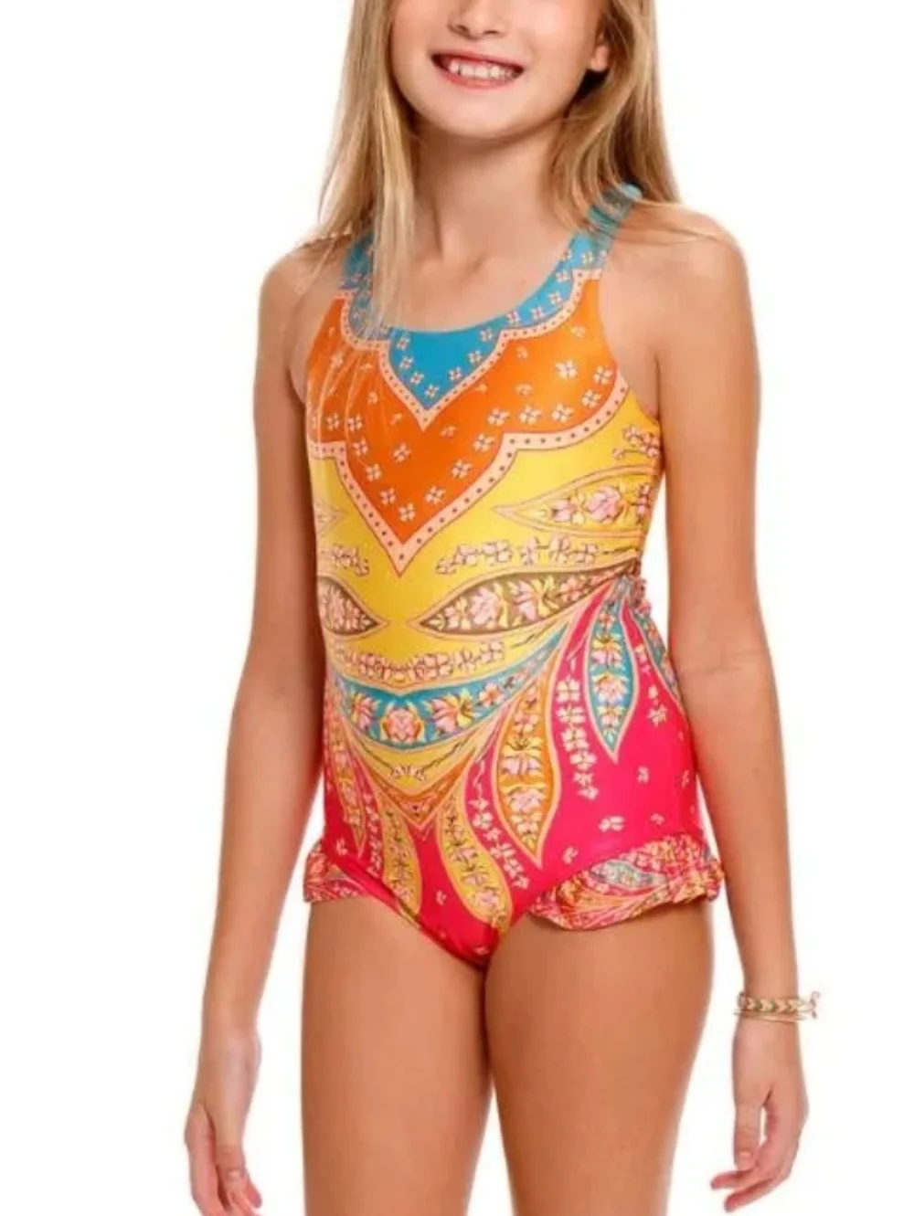 Aqua Bendita Berkley‎ Lula One Piece Kids 10298 Best For A Girl's Size 4